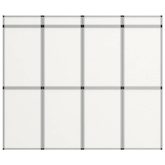 12 paneelin kokoontaittuva näyttelyseinä 242x200 cm valkoinen - Harrastajankoti.fi