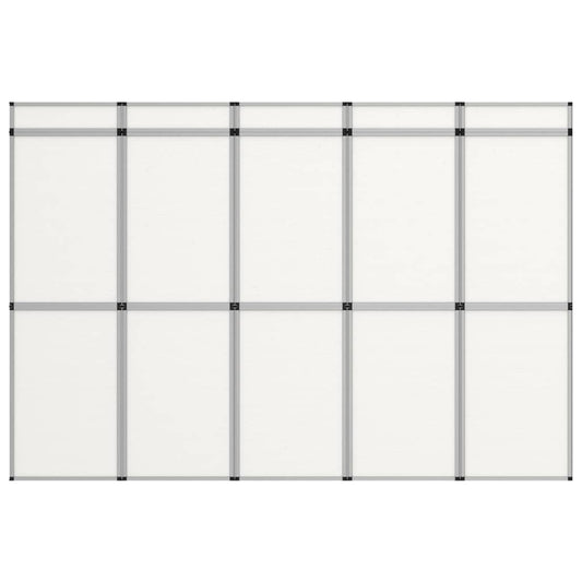 15 paneelin kokoontaittuva näyttelyseinä 302x200 cm valkoinen - Harrastajankoti.fi