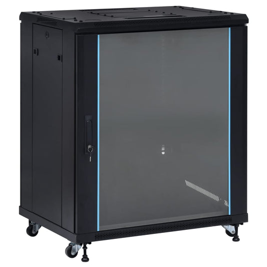 18U Verkkolaitekaappi kääntyvät jalat 19" IP20 800x600x1000 mm - Harrastajankoti.fi