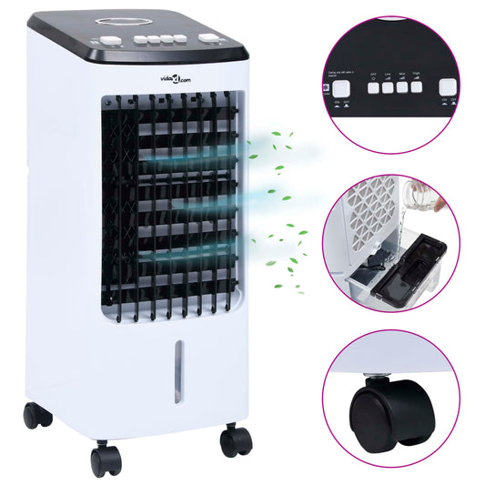 2-in-1 siirrettävä ilmanjäähdytin, -kostutin 80 W - Harrastajankoti.fi