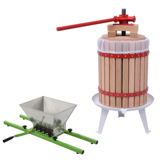 2-osainen hedelmä- ja viinipuristin- ja murskainsarja - Harrastajankoti.fi