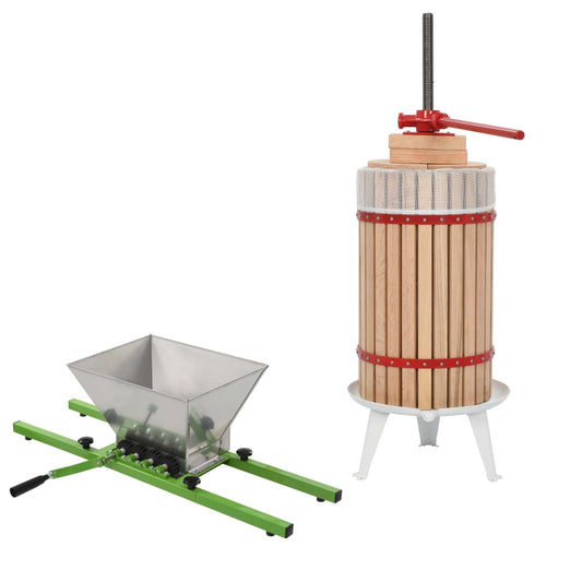 2-osainen hedelmä- ja viinipuristin/murskainsarja - Harrastajankoti.fi