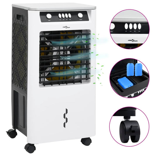 3-in-1 ilmanjäähdytin valkoinen ja musta 73x38x30,5 cm 80 W - Harrastajankoti.fi