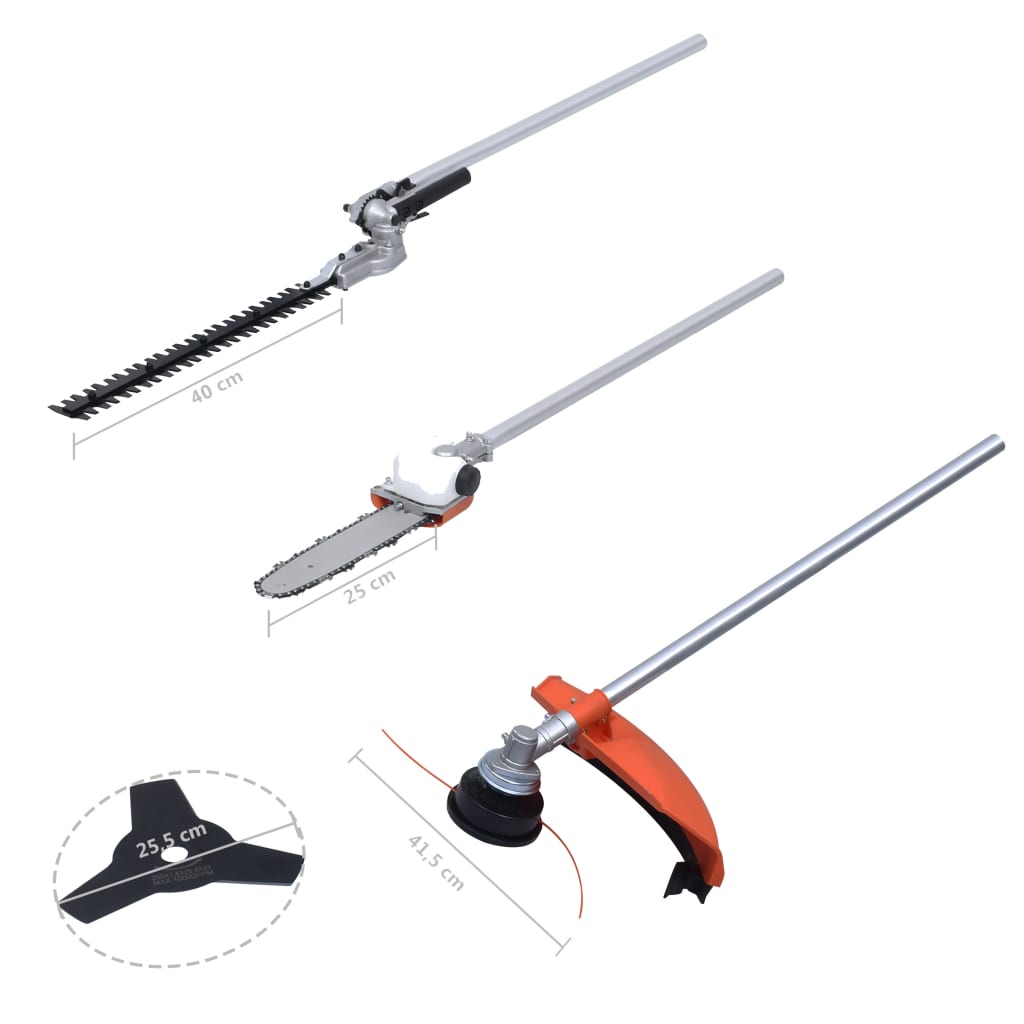 4-in-1 Bensiinikäyttöinen puutarhatyökalusarja 52cc moottorilla - Harrastajankoti.fi