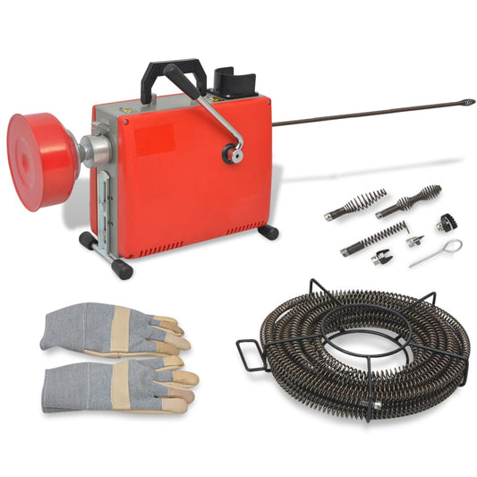 Putkien puhdistustyökalu 250 W 15 m x 16 mm, 4,5 m x 9,5 mm - Harrastajankoti.fi