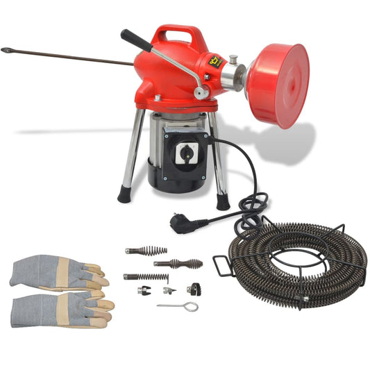 Putkien puhdistustyökalu 250 W 12,5 m x 16 mm, 4,5 m x 9,5 mm - Harrastajankoti.fi