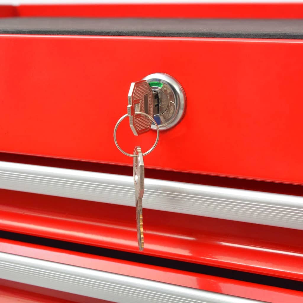 Verstaan Työkalukärry 1125 Työkalua Teräs Punainen - Harrastajankoti.fi