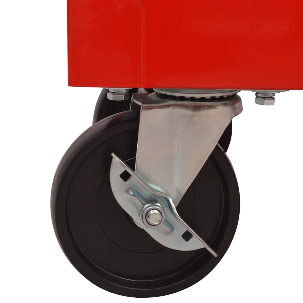 Verstaan työkalukärry 10 laatikolla Koko XXL Teräs Punainen - Harrastajankoti.fi