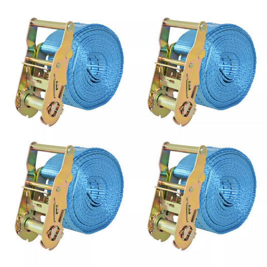 Räikkä kuormaliinat 4 kpl 2 tonnia 6mx38mm Sininen - Harrastajankoti.fi