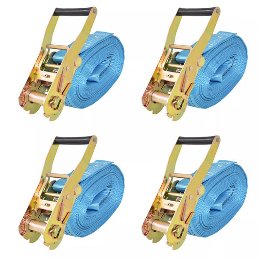 Räikkä kuormaliinat 4 kpl 4 tonnia 8mx50mm Sininen - Harrastajankoti.fi