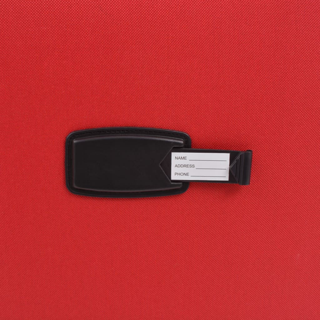 3-osainen pehmeäpintainen Matkalaukkusarja punainen - Harrastajankoti.fi