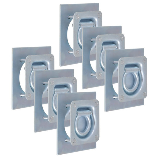 Kiinnitysrenkaat Peräkärryyn 6 kpl Galvanoitu Teräs 2000 kg - Harrastajankoti.fi