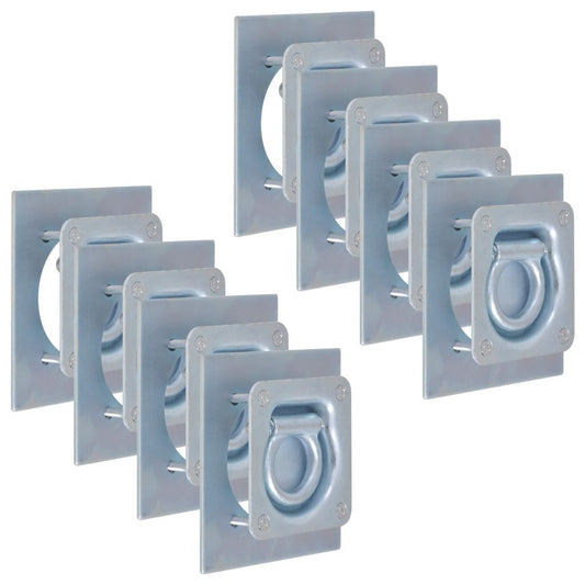 Kiinnitysrenkaat Peräkärryyn 8 kpl Galvanoitu Teräs 2000 kg - Harrastajankoti.fi