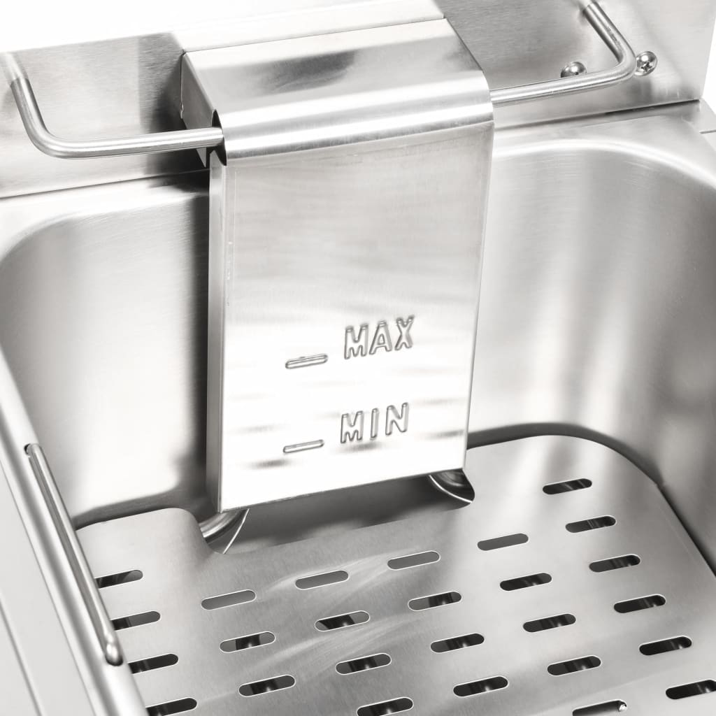 Sähköinen tupla rasvakeitin ruostumatonta terästä 20 L 6000 W - Harrastajankoti.fi