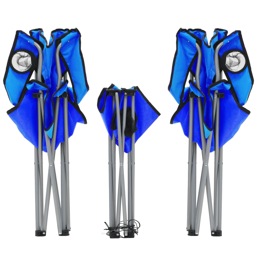 Retkeilypöytä ja -tuoliryhmä 3 osaa sininen - Harrastajankoti.fi