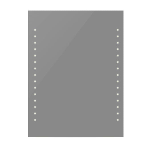 Kylpyhuoneen peili LED-valoilla 50x60 cm - Harrastajankoti.fi