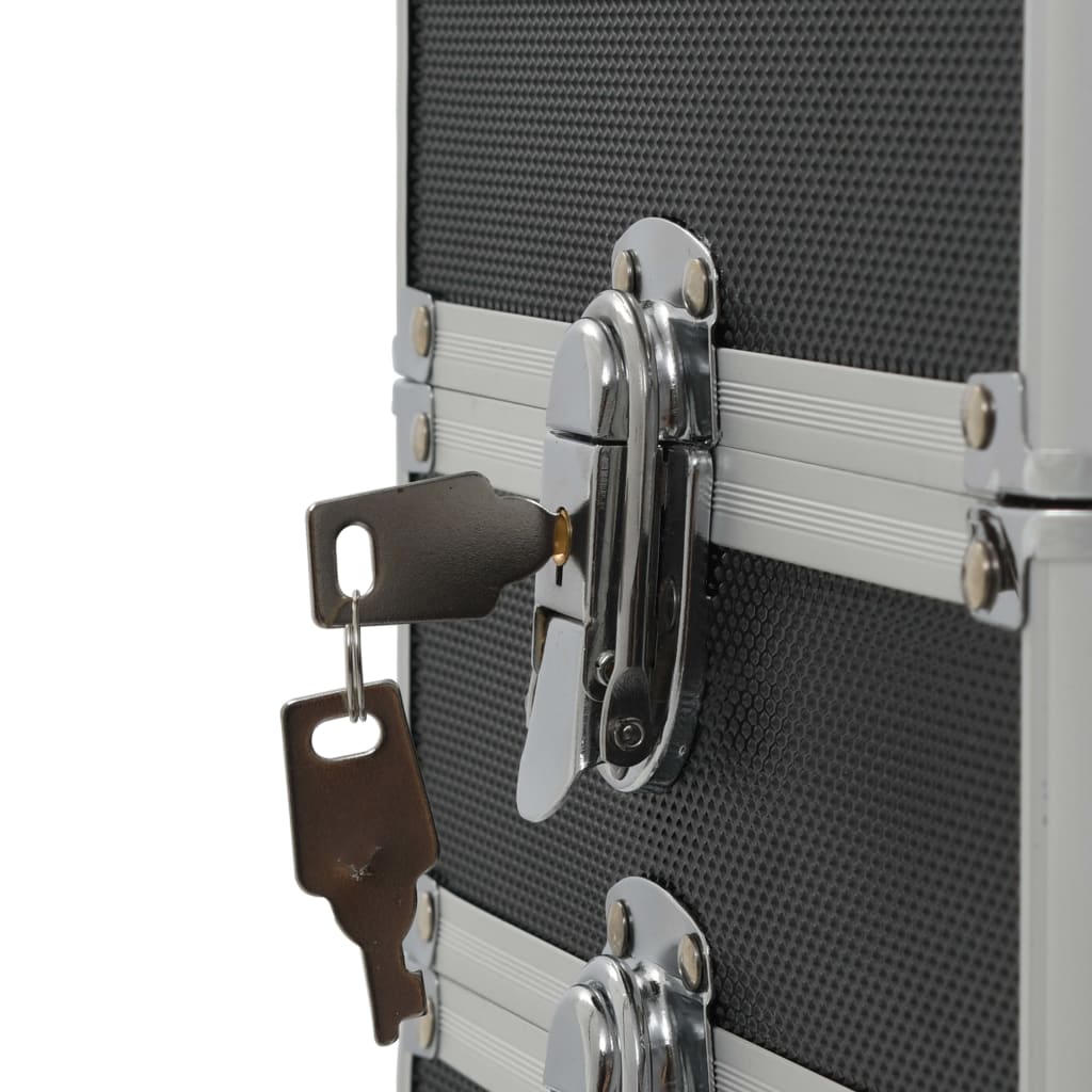 Meikkivaunu alumiini musta - Harrastajankoti.fi