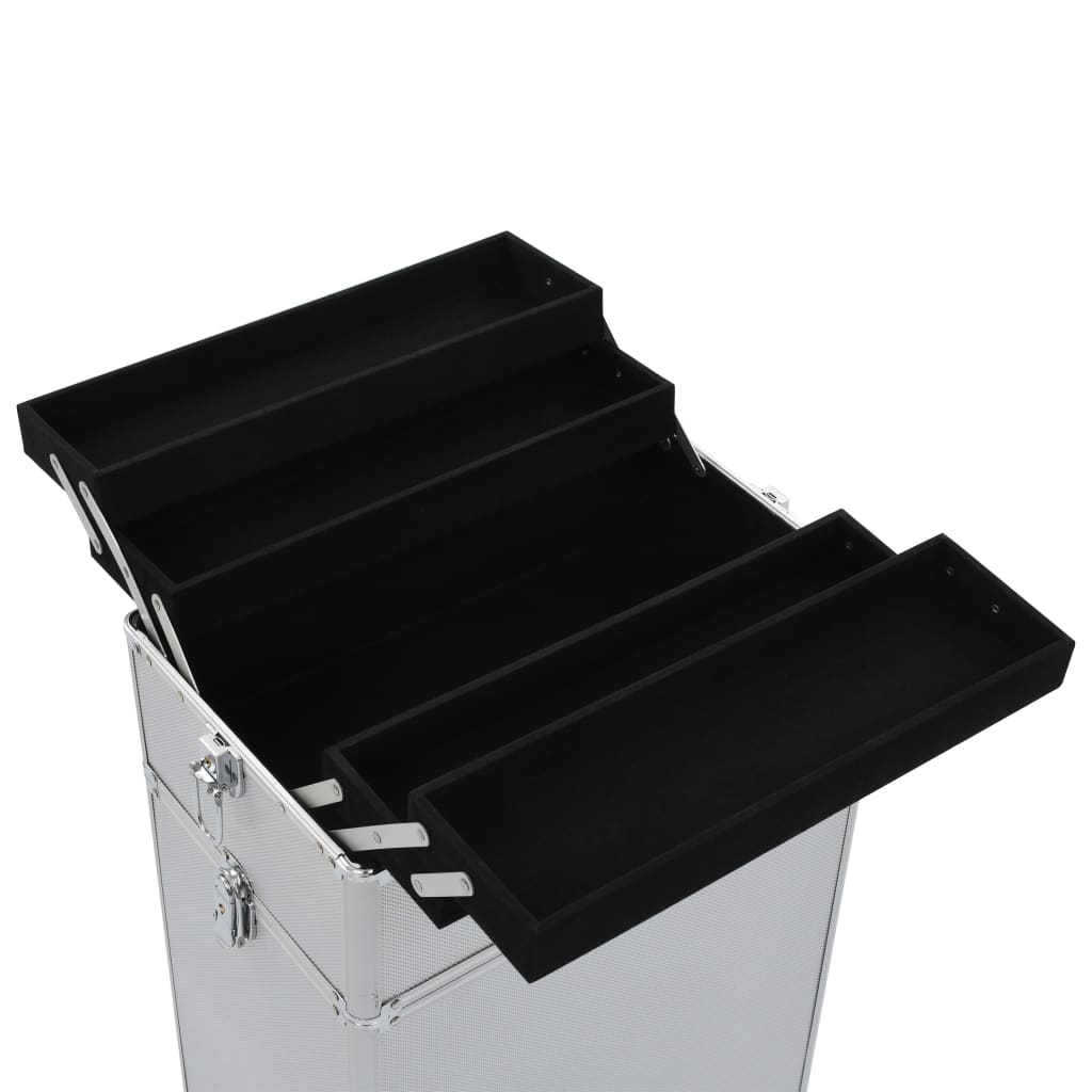 Meikkivaunu alumiini hopea - Harrastajankoti.fi