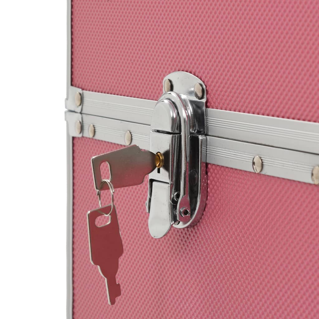 Meikkivaunu alumiini pinkki - Harrastajankoti.fi