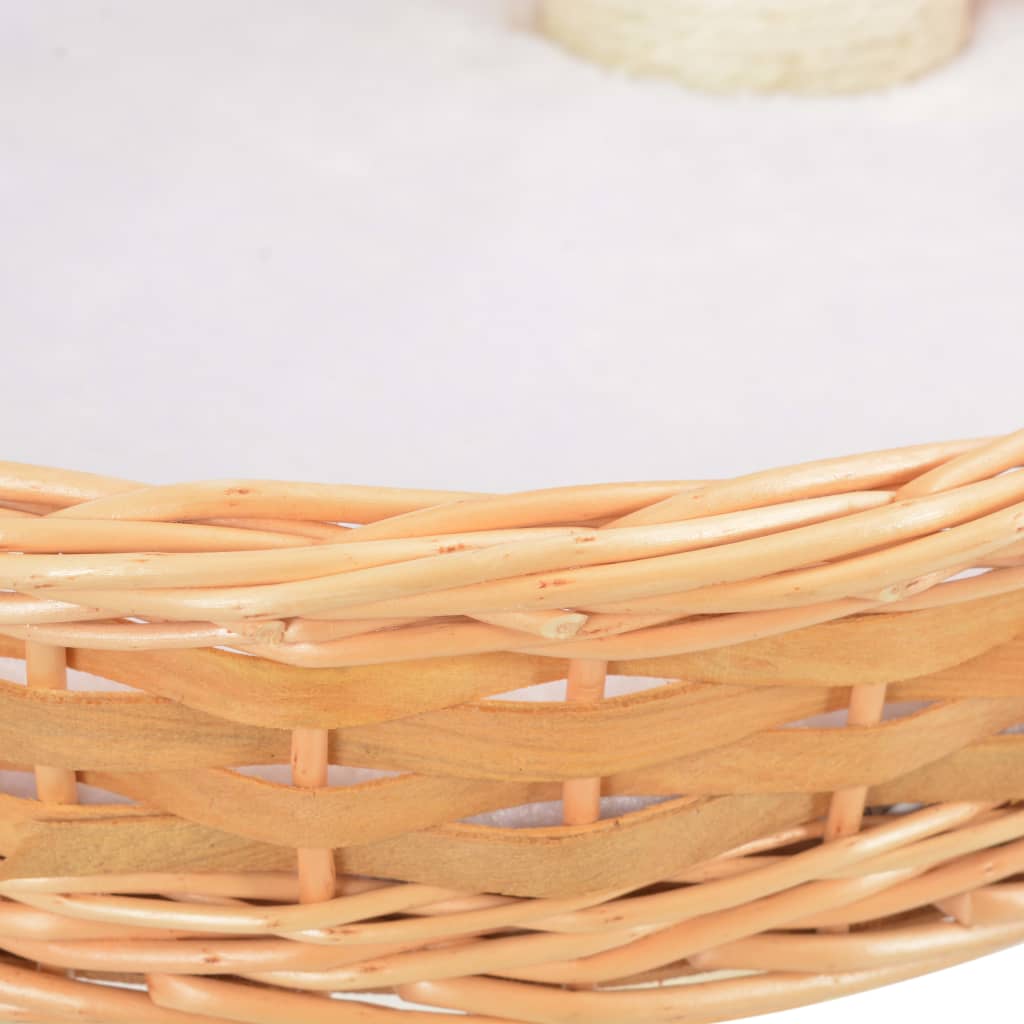 Kissan kiipeilypuu sisal-pylväällä luonnollinen paju - Harrastajankoti.fi