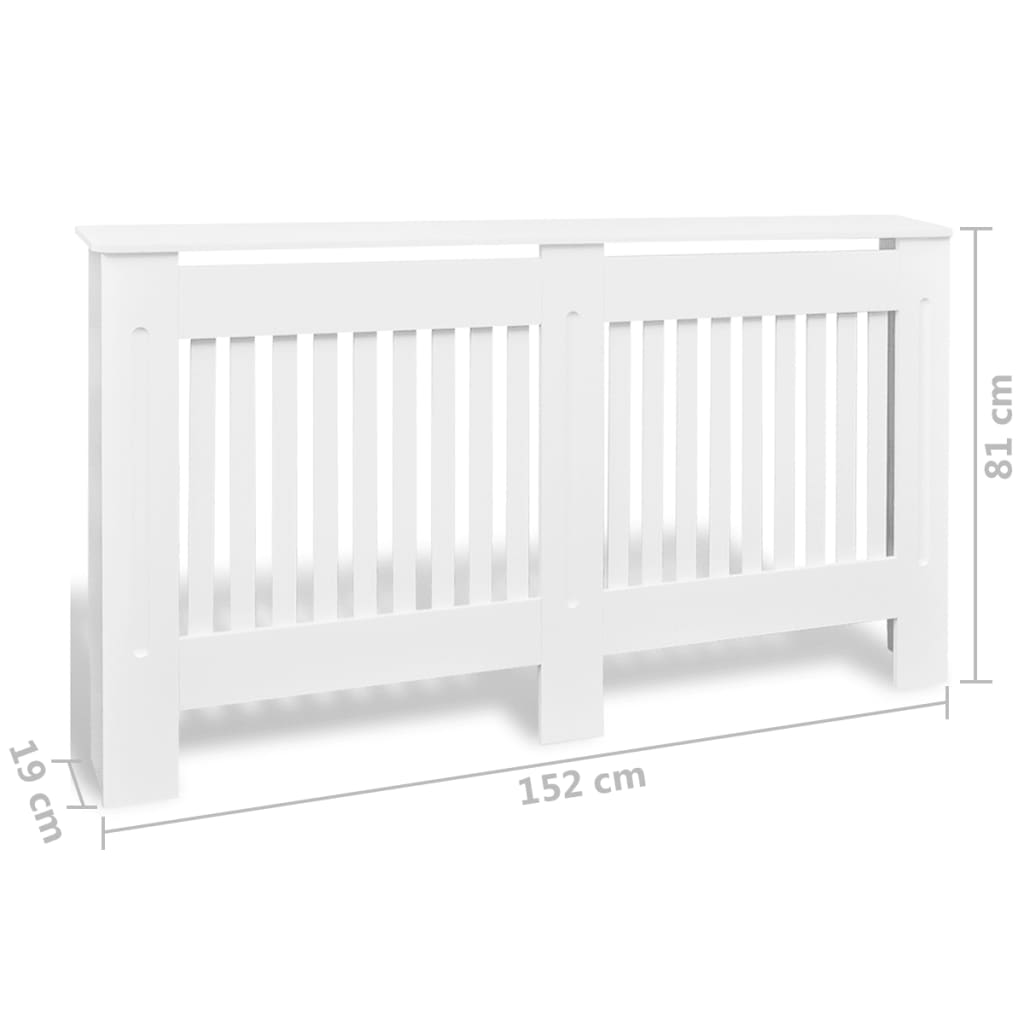 Lämpöpatterin suojat 2 kpl 152 cm valkoinen - Harrastajankoti.fi