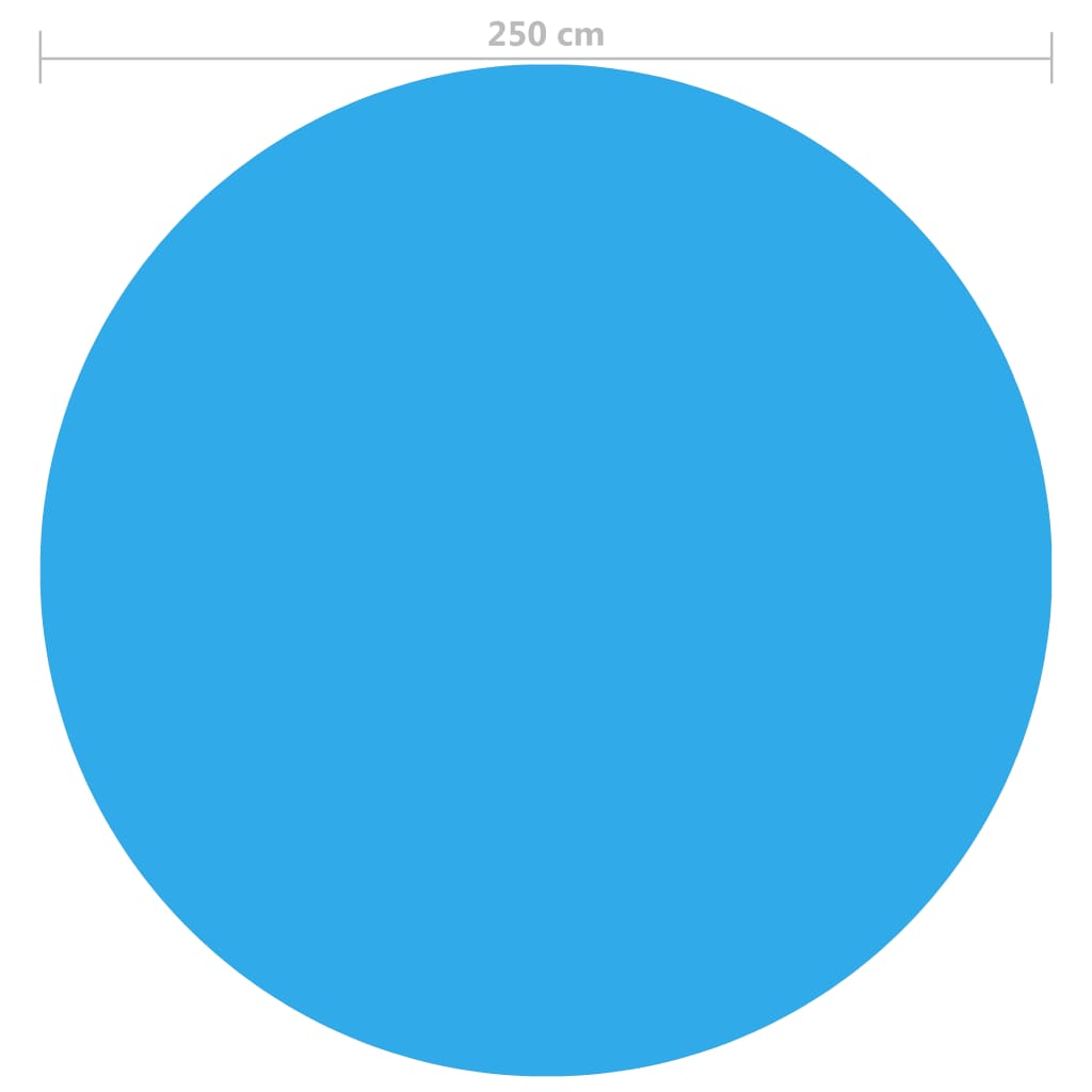 Kelluva Pyöreä PE Uima-altaan Suoja 250 cm Sininen - Harrastajankoti.fi