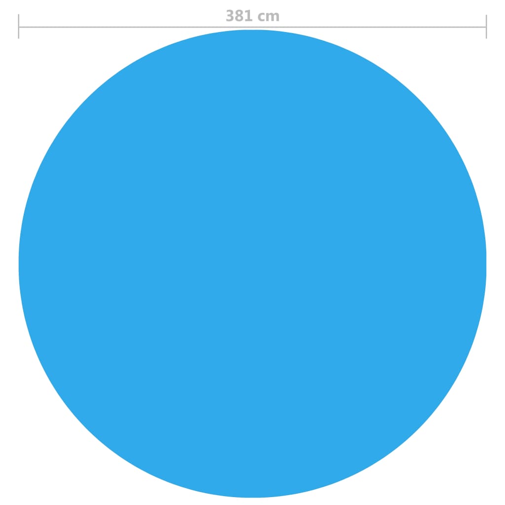 Kelluva Pyöreä PE Uima-altaan Suoja 381 cm Sininen - Harrastajankoti.fi
