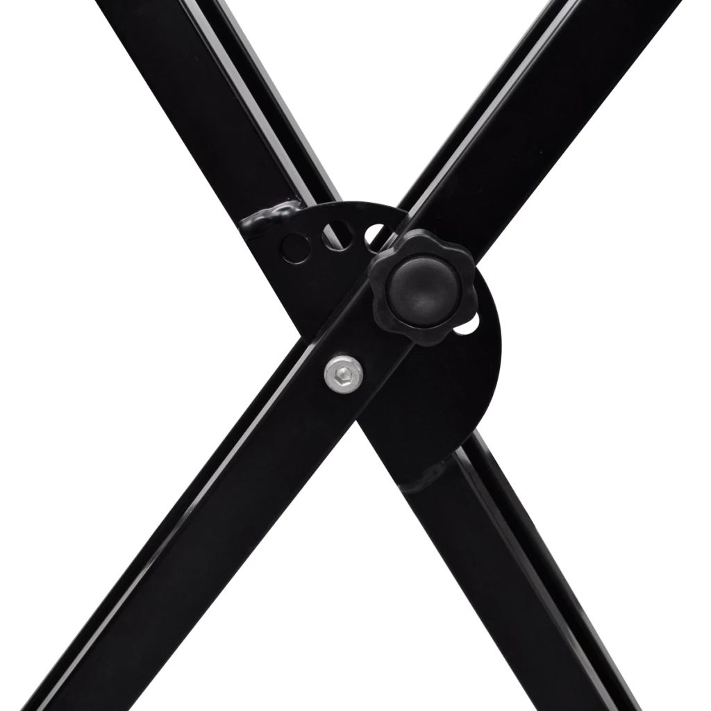 Säädettävä Kaksoistuettu Kosketinsoitinteline X-runko - Harrastajankoti.fi