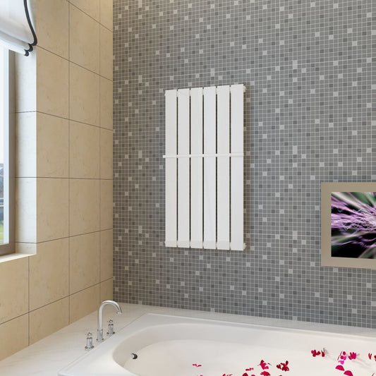 Lämmittävä Pyyheteline 465mm + Valkoinen Lämpöpaneeli 465 mm x 900 mm - Harrastajankoti.fi