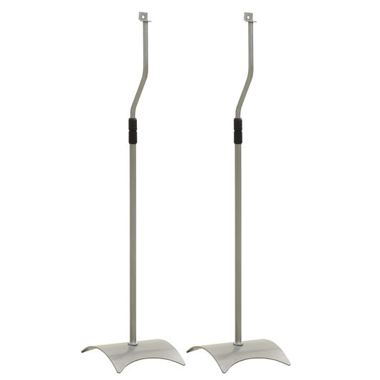 Universaali Kaiutinjalusta hopea 2 kpl - Harrastajankoti.fi