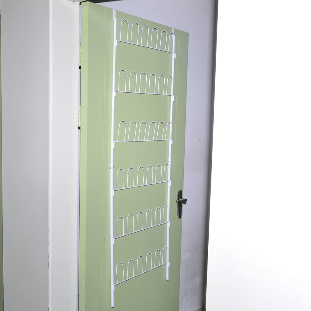 Kenkäteline 18 kenkäparille teräs valkoinen - Harrastajankoti.fi