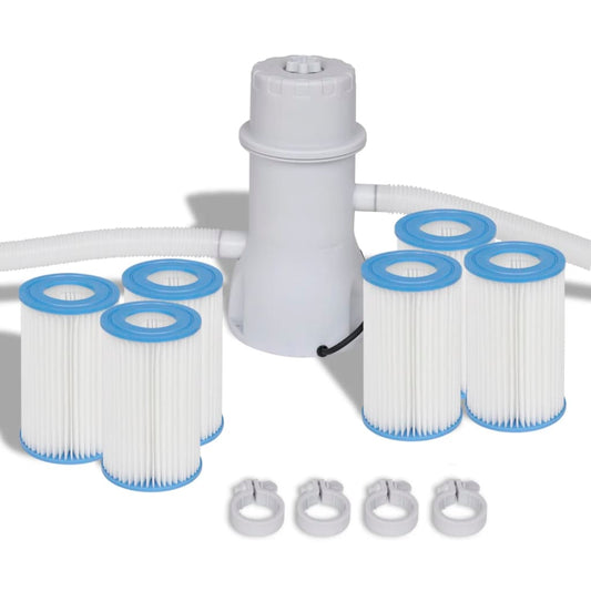 Uima-altaan suodatinpumppusarja 3785 l/h + suodattimilla 7-osaa - Harrastajankoti.fi