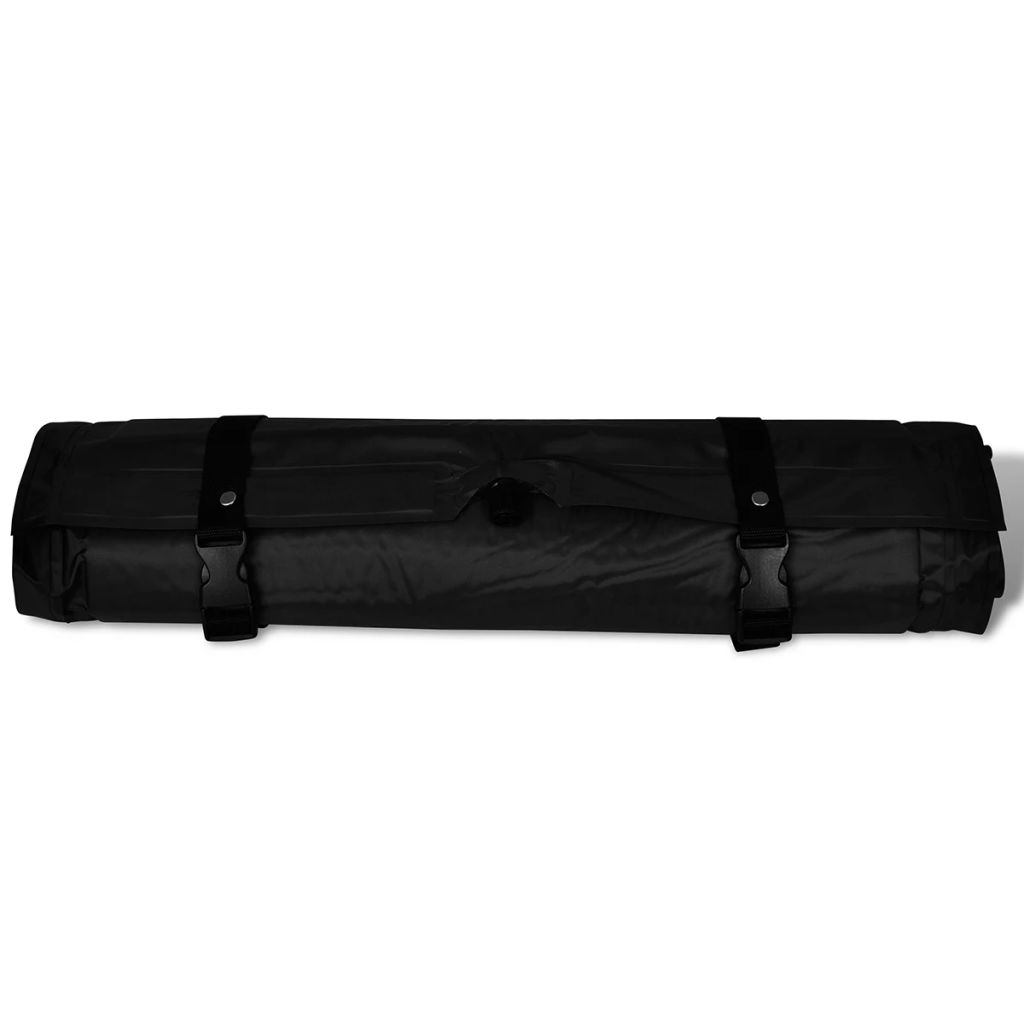 Musta Itsestään Täyttyvä Ilmapatja 185 x 55 x 3 cm (Yhden hengen) - Harrastajankoti.fi