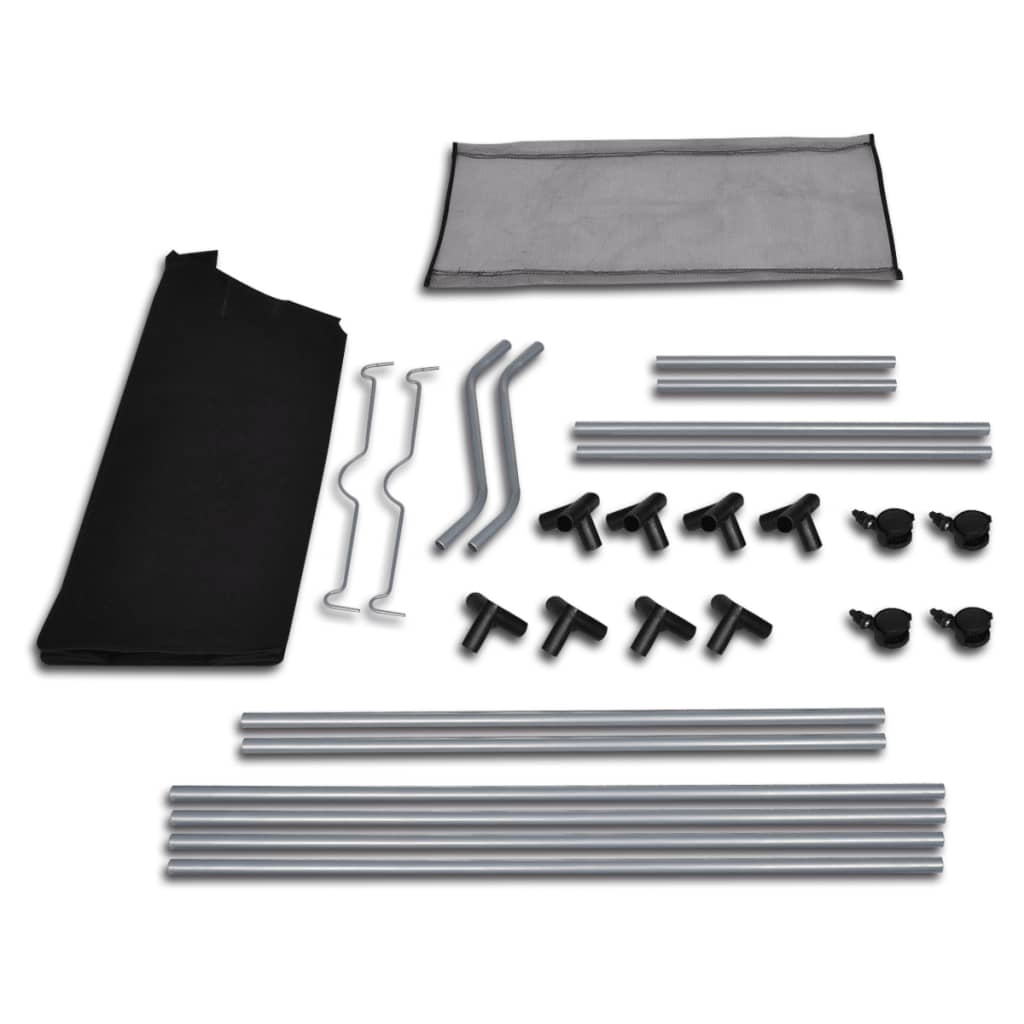 Pyykkikori 2 pussia musta ja harmaa - Harrastajankoti.fi