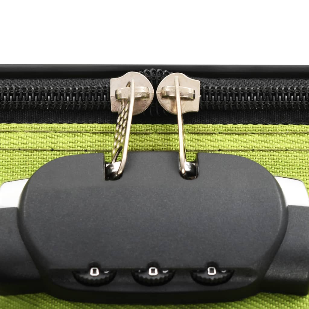 Pehmeäpintaiset matkalaukut 3 kpl vihreä Oxford kangas - Harrastajankoti.fi