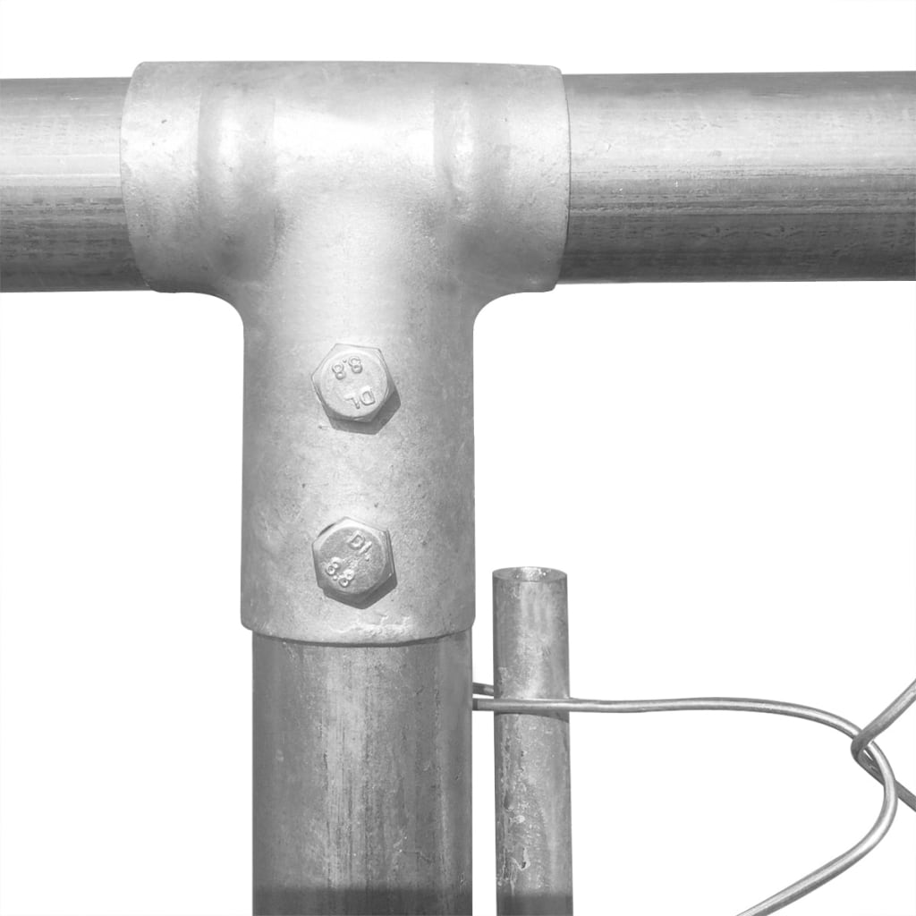 Koiran ulkohäkki galvanoitu teräs 570x570x185 cm - Harrastajankoti.fi