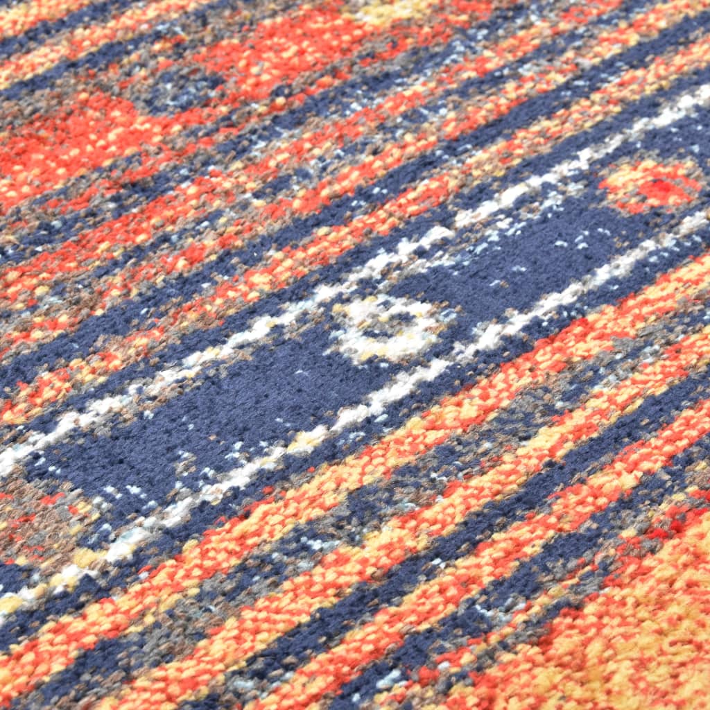 Matto sininen ja oranssi 140x200 cm PP - Harrastajankoti.fi