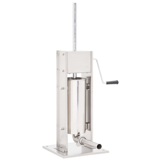 Manuaalinen makkarantäyttökone hopea 5 l ruostumaton teräs - Harrastajankoti.fi