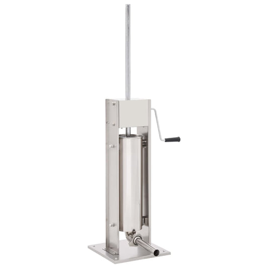 Manuaalinen makkarantäyttökone hopea 7 l ruostumaton teräs - Harrastajankoti.fi