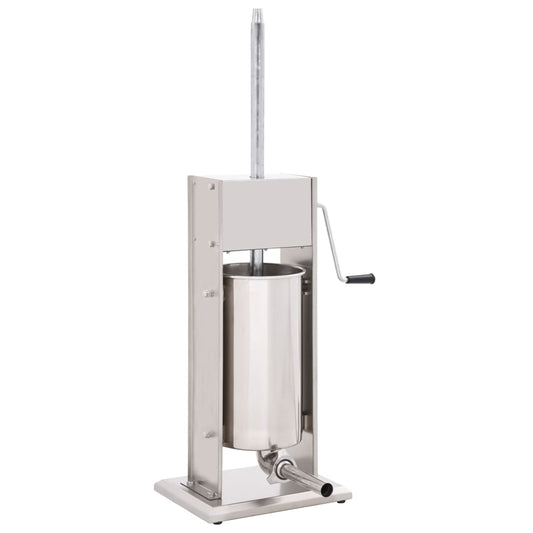Manuaalinen makkarantäyttökone hopea 15 l ruostumaton teräs - Harrastajankoti.fi