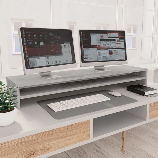 Näyttökoroke betoninharmaa 100x24x13 cm - Harrastajankoti.fi