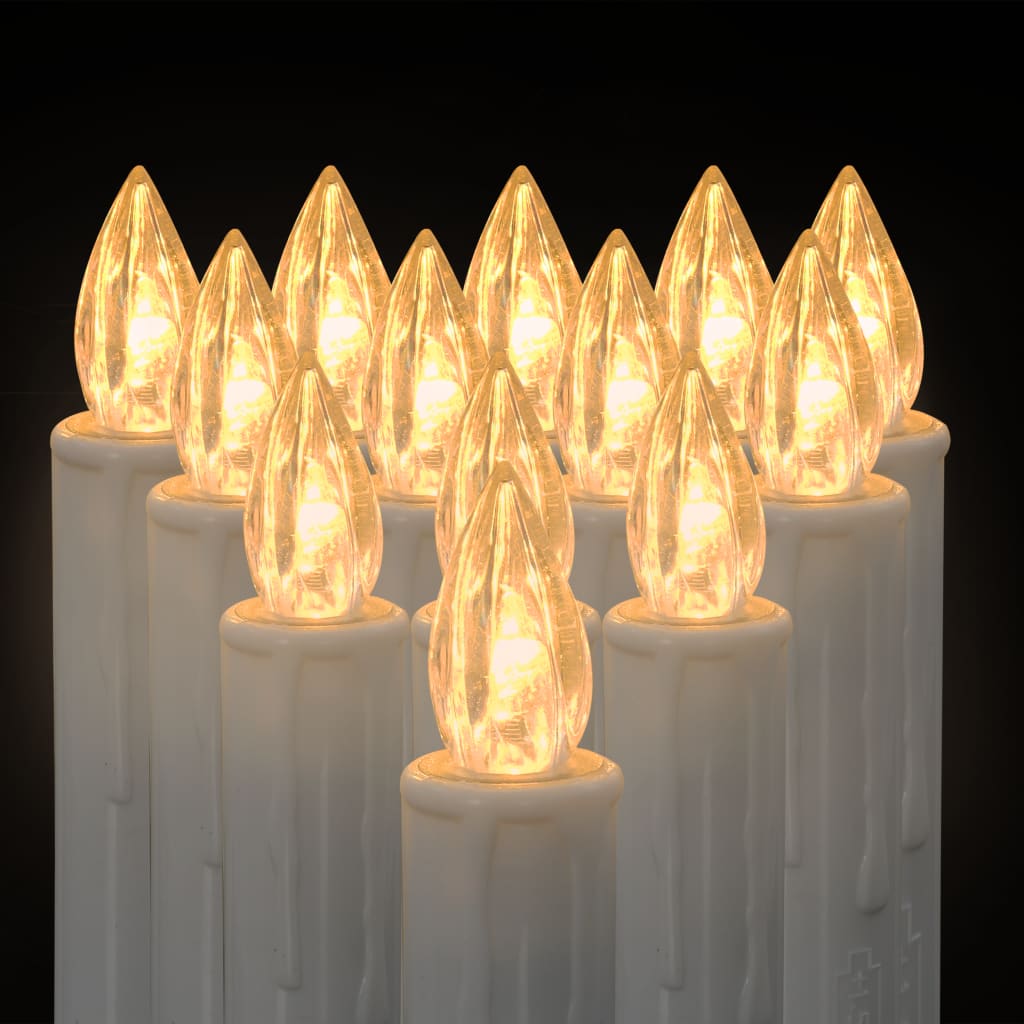 Langattomat LED-kynttilät kaukosäädin 10 kpl lämmin valkoinen - Harrastajankoti.fi