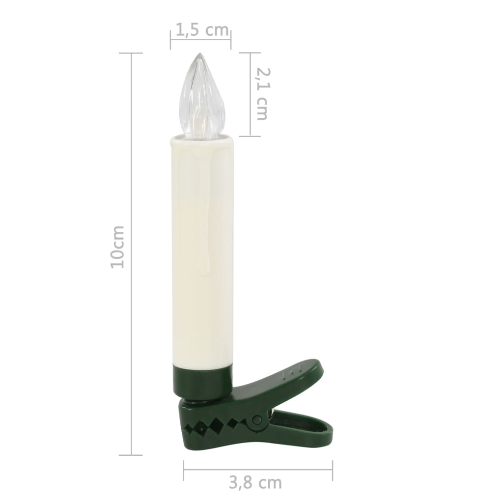 Langattomat LED-joulukynttilät kaukosäätimellä 20 kpl RGB - Harrastajankoti.fi