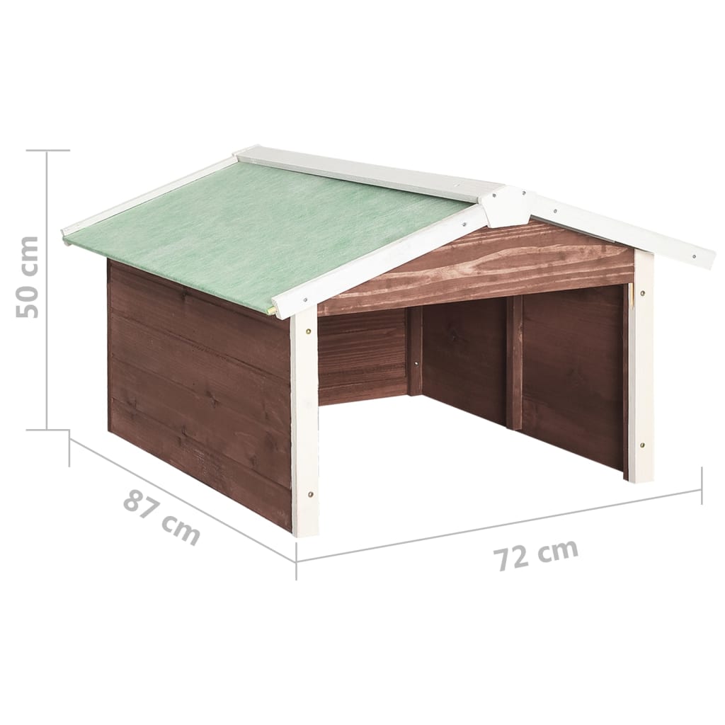 Robottiruohonleikkurin katos 72x87x50cm mokkavalkoinen kuusi - Harrastajankoti.fi