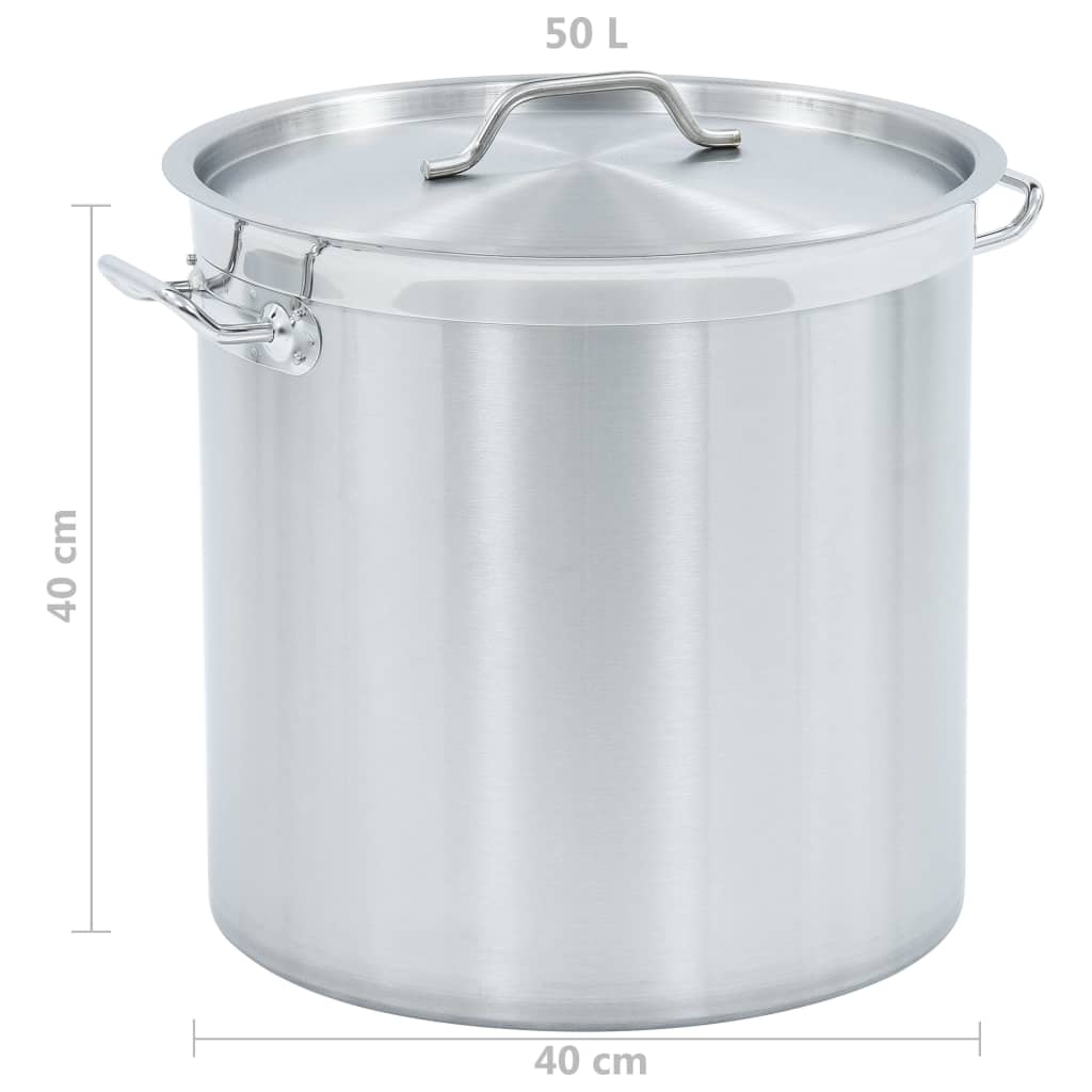 Liemikattila 50 l 40x40 cm ruostumaton teräs - Harrastajankoti.fi