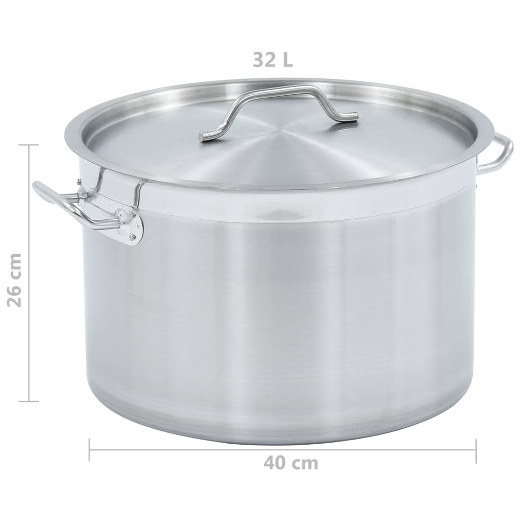 Liemikattila 32 l 40x26 cm ruostumaton teräs - Harrastajankoti.fi