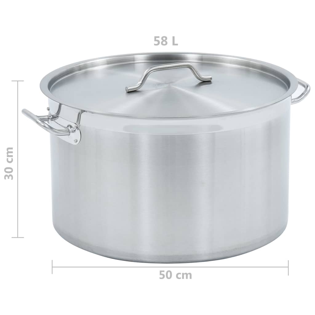 Liemikattila 58 l 50x30 cm ruostumaton teräs - Harrastajankoti.fi