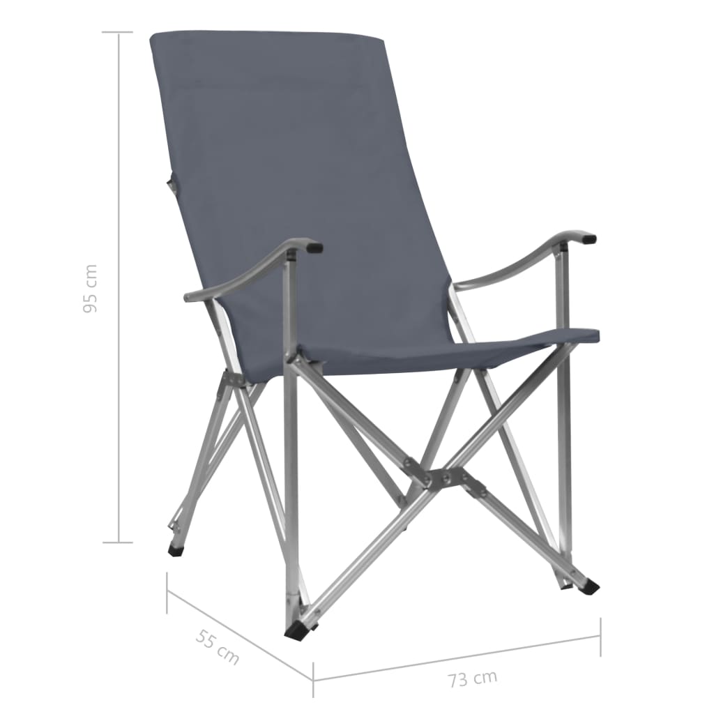 Kokoontaittuvat retkituolit 2 kpl harmaa - Harrastajankoti.fi