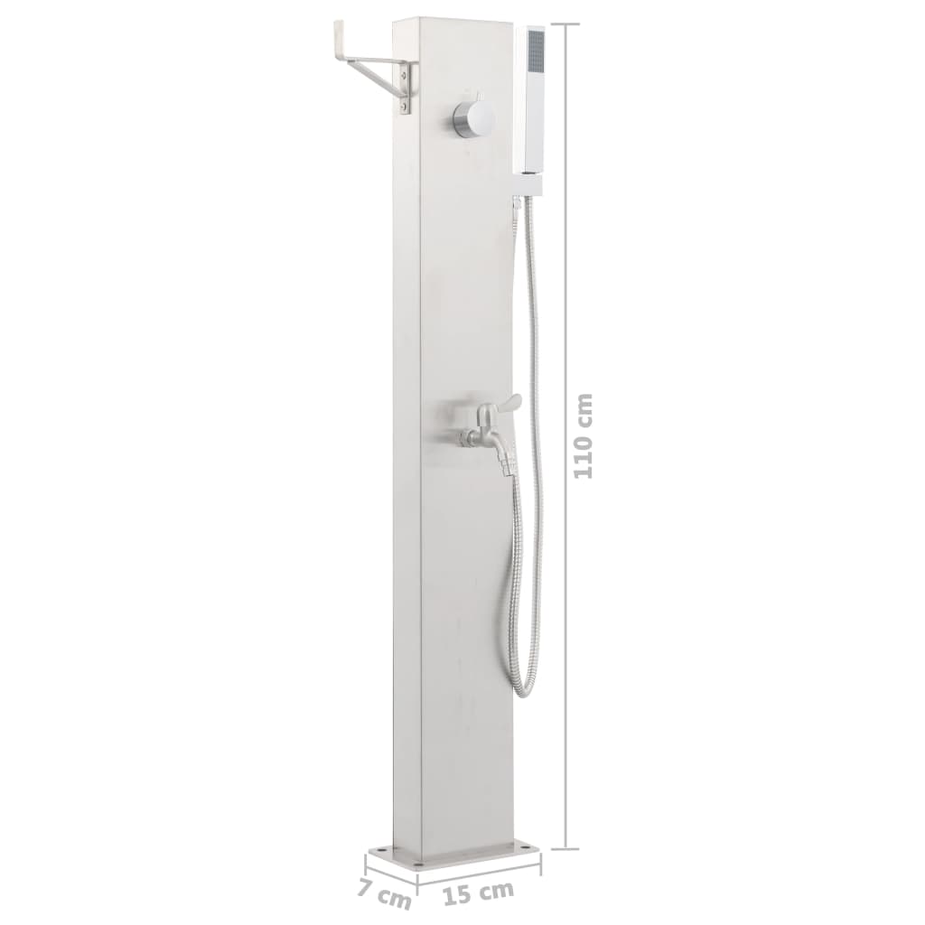 Puutarhan suihkuhana 110 cm ruostumaton teräs - Harrastajankoti.fi