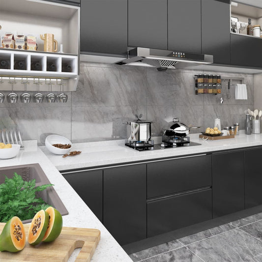 Itseliimautuva huonekalukalvo musta 500x90 cm PVC - Harrastajankoti.fi